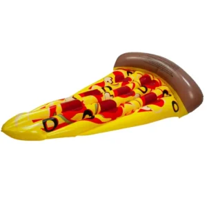 MATERAC DMUCHANY PLAŻOWY DO PŁYWANIA PIZZA PIECZARKI 171x99 cm BASEN XL