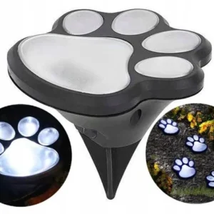 Lampa lampka solarna psia łapa łapka ogrodowa wbijana LED gruntowa