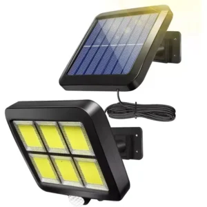 1 x LAMPA SOLARNA LED COB Z CZUJNIKIEM ZMIERZCHU I RUCHU NA ZEWNĄTRZ DO OGRODU